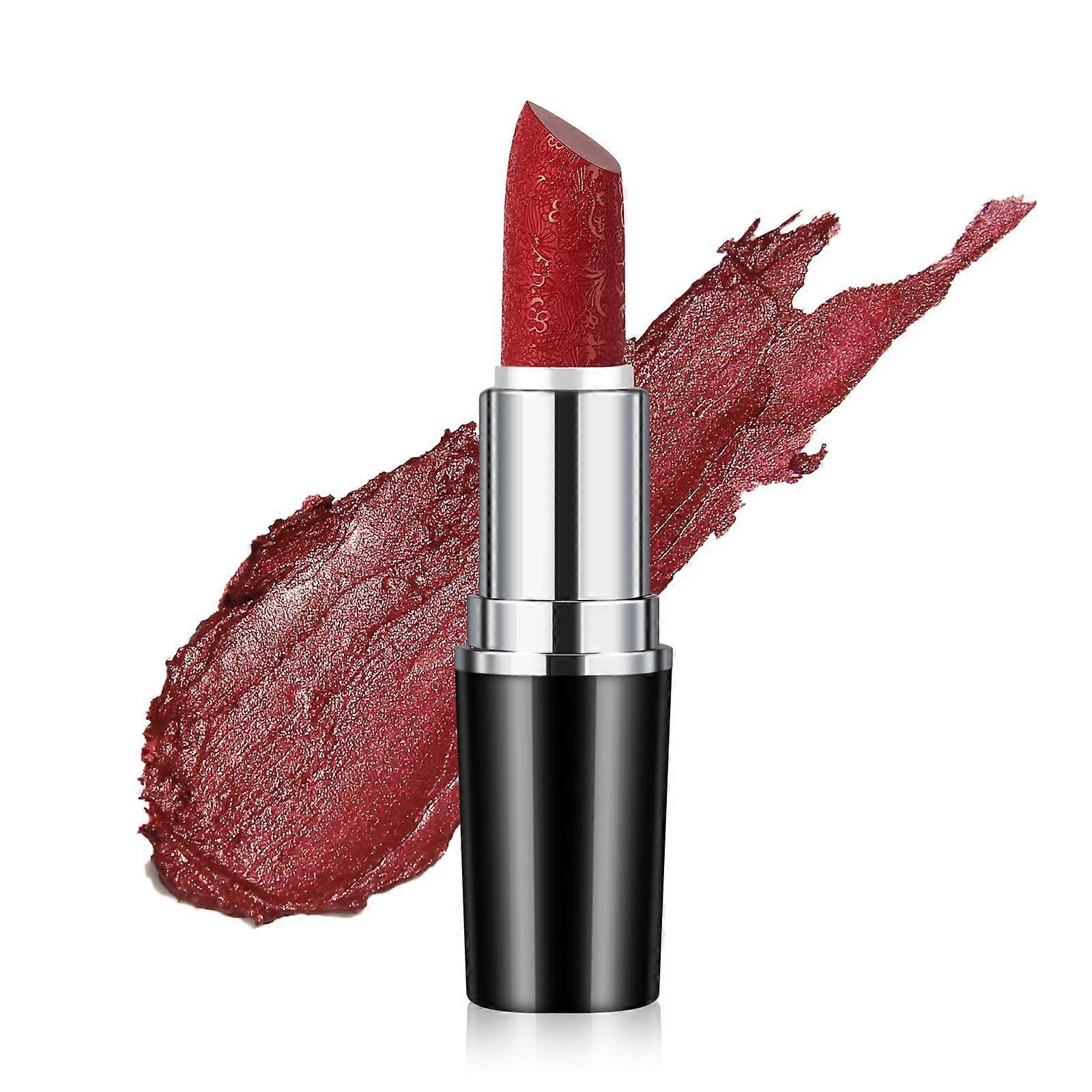 Glitter Lipstick with Metallic Finish, Moisturizing Full Coverage, Vegan Cruelty Formula