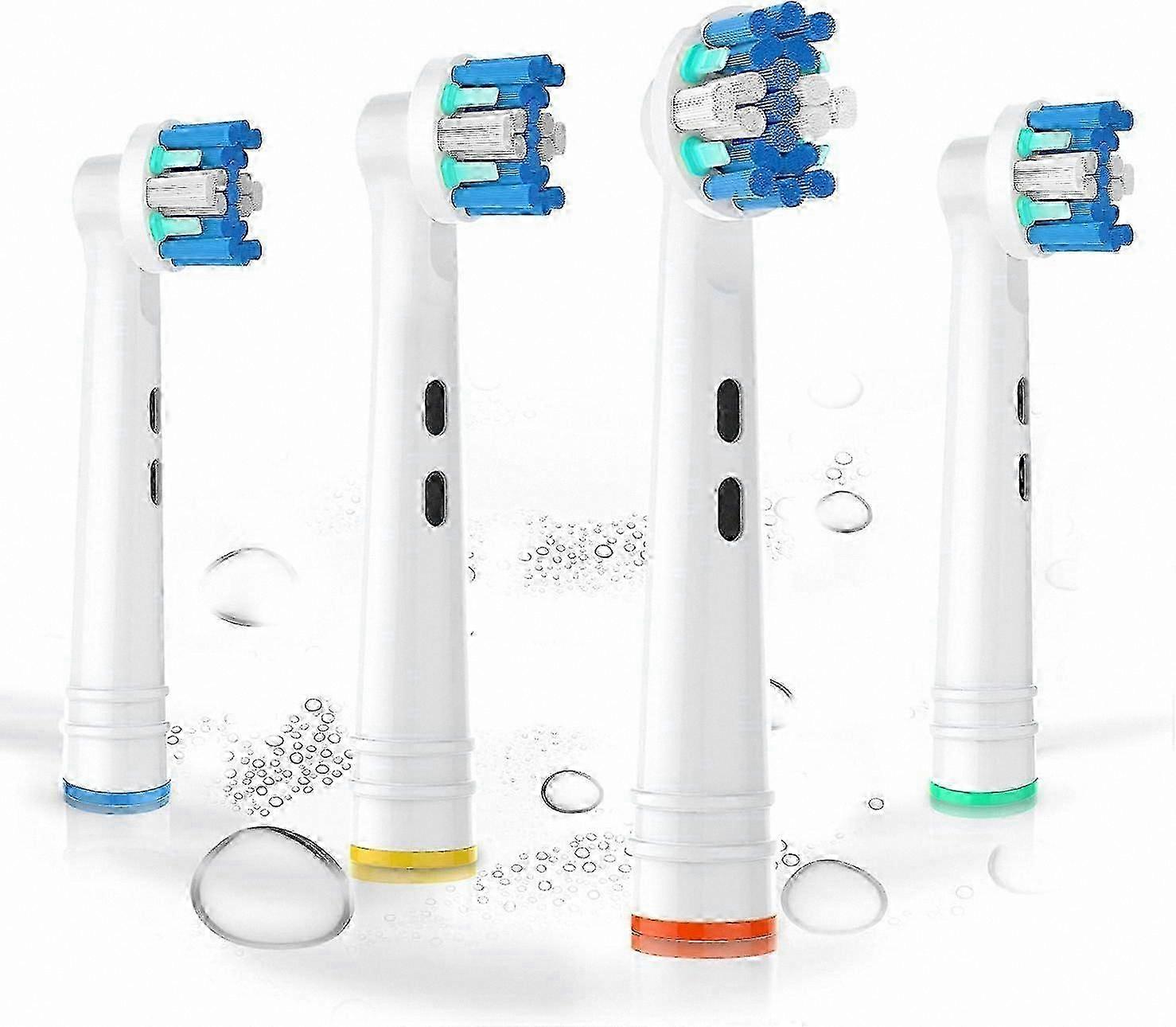 Electric Toothbrush Replacement Heads, Compatible with Oral-B Models, Floss Action Refills, 4-Pack