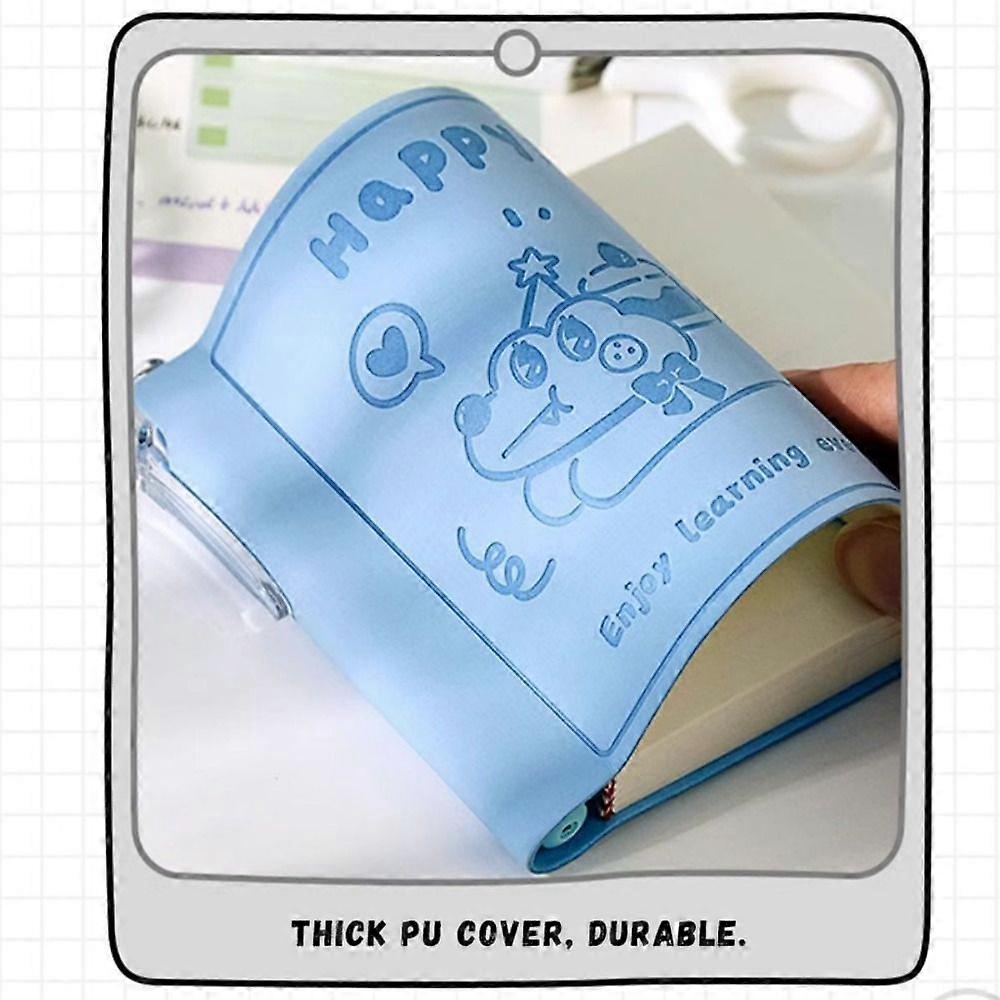 New PU Pocket Notebook 96Sheets Square Notepad Animal Pattern Horizontal Line Inner Page Diary Book School Office