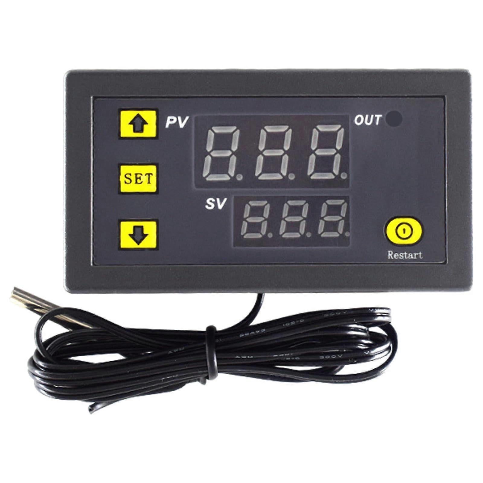 W3230 Digital Temperature Controller with LED Display, Heating and Cooling Thermostat Regulator 5V220V