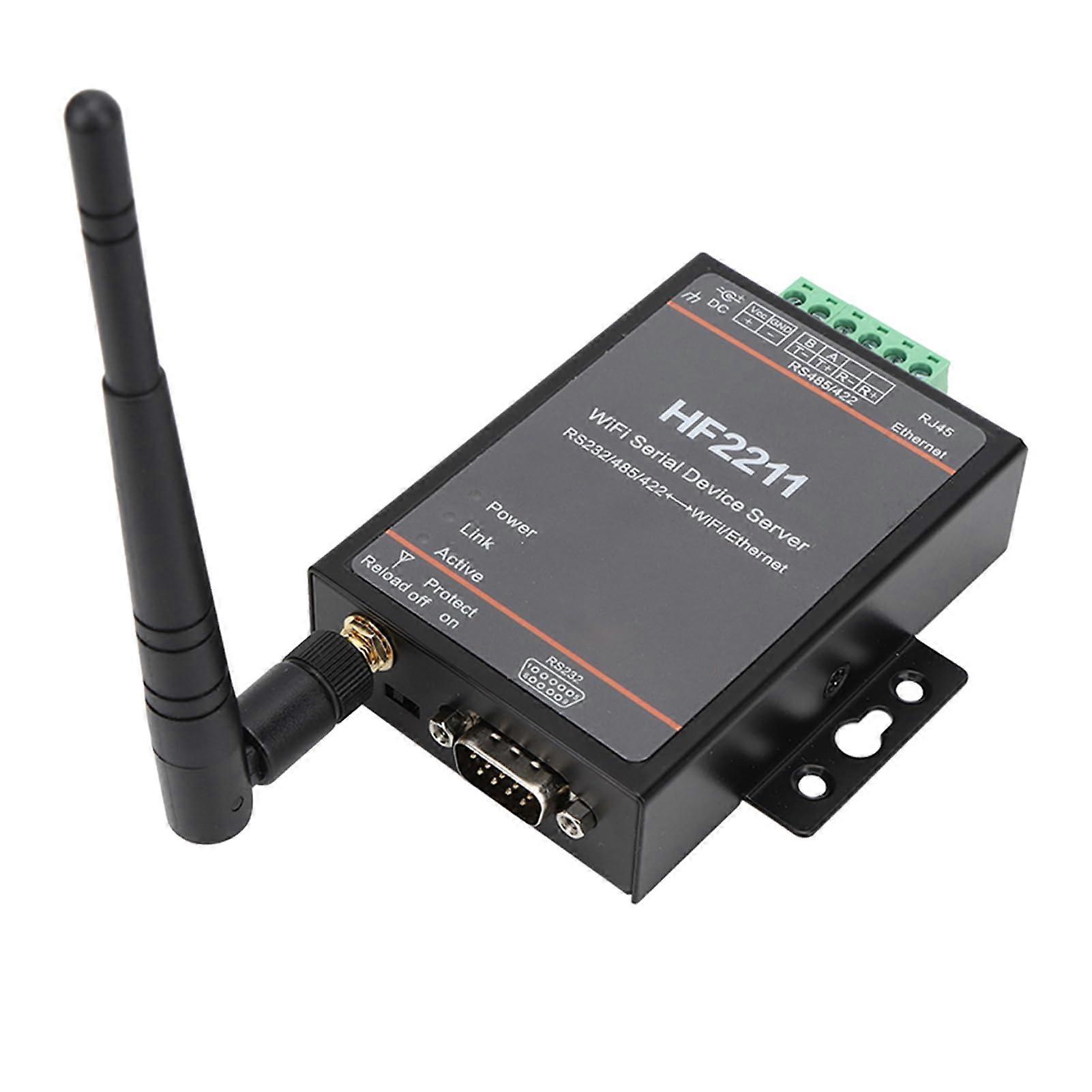 Serial to Ethernet Converter RS232 RS485 WiFi Server with Speed Data and AES128 Encryption
