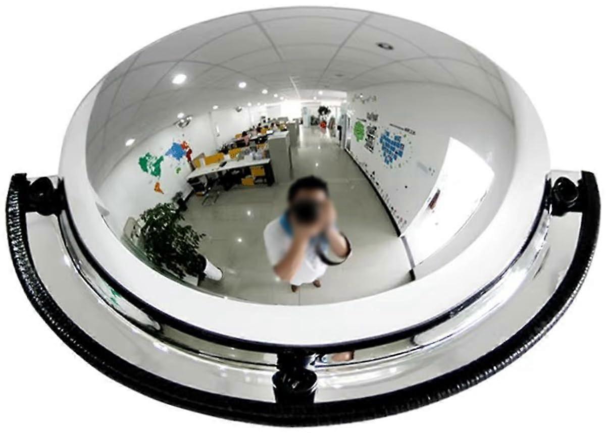 Convex Security Mirror 60cm Shatterproof Acrylic HalfDome for Retail Stores Warehouses Parking
