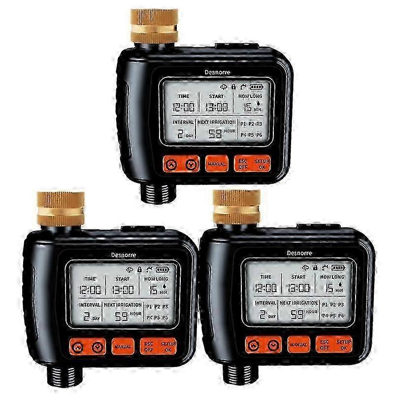 Garden Watering Timer LED Large Screen Display Programmable Watering Irrigation Timer Save Water Water Hose Timer for Household