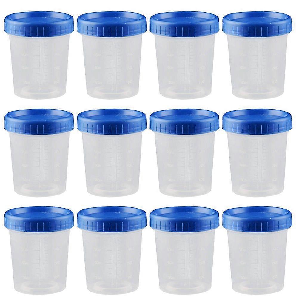 25pcs 120ml Measuring Cups Plastic Specimen Cups Sample Cups for Laboratory