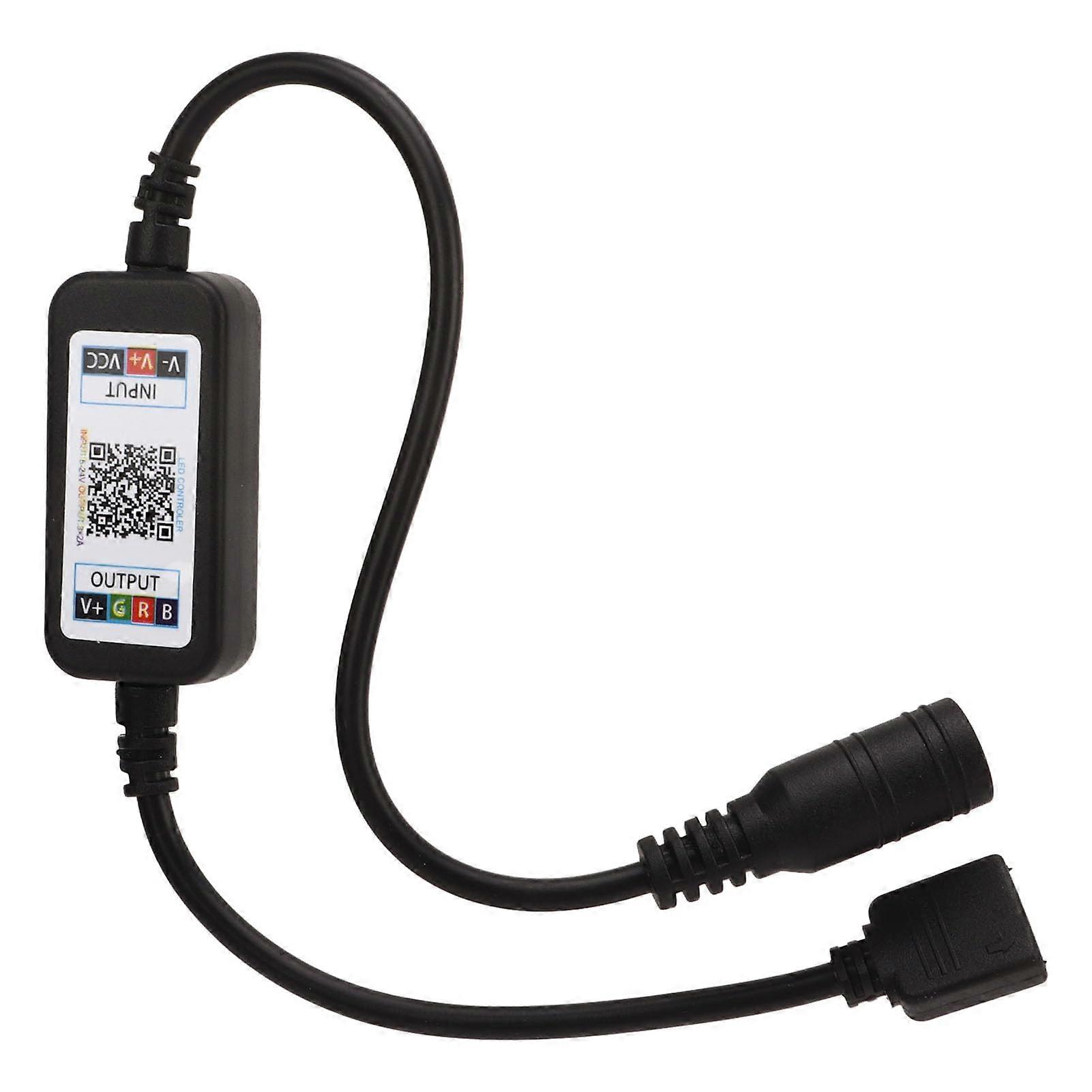 2 Pcs LED Strip Lights Controller RGB Music Sync Smart App Control 5V24V 4 Pin Set