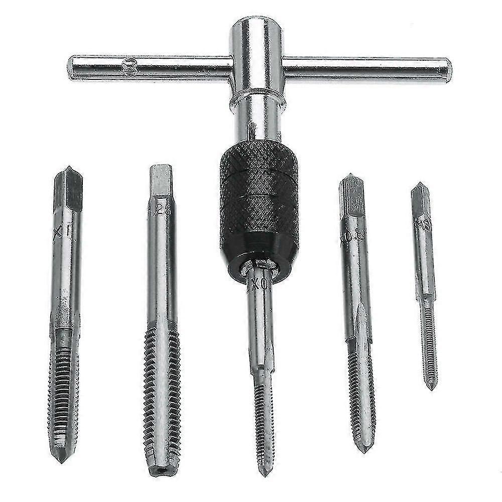 Adjustable T-type Manual Tap Wrench (6pc Tap Set)