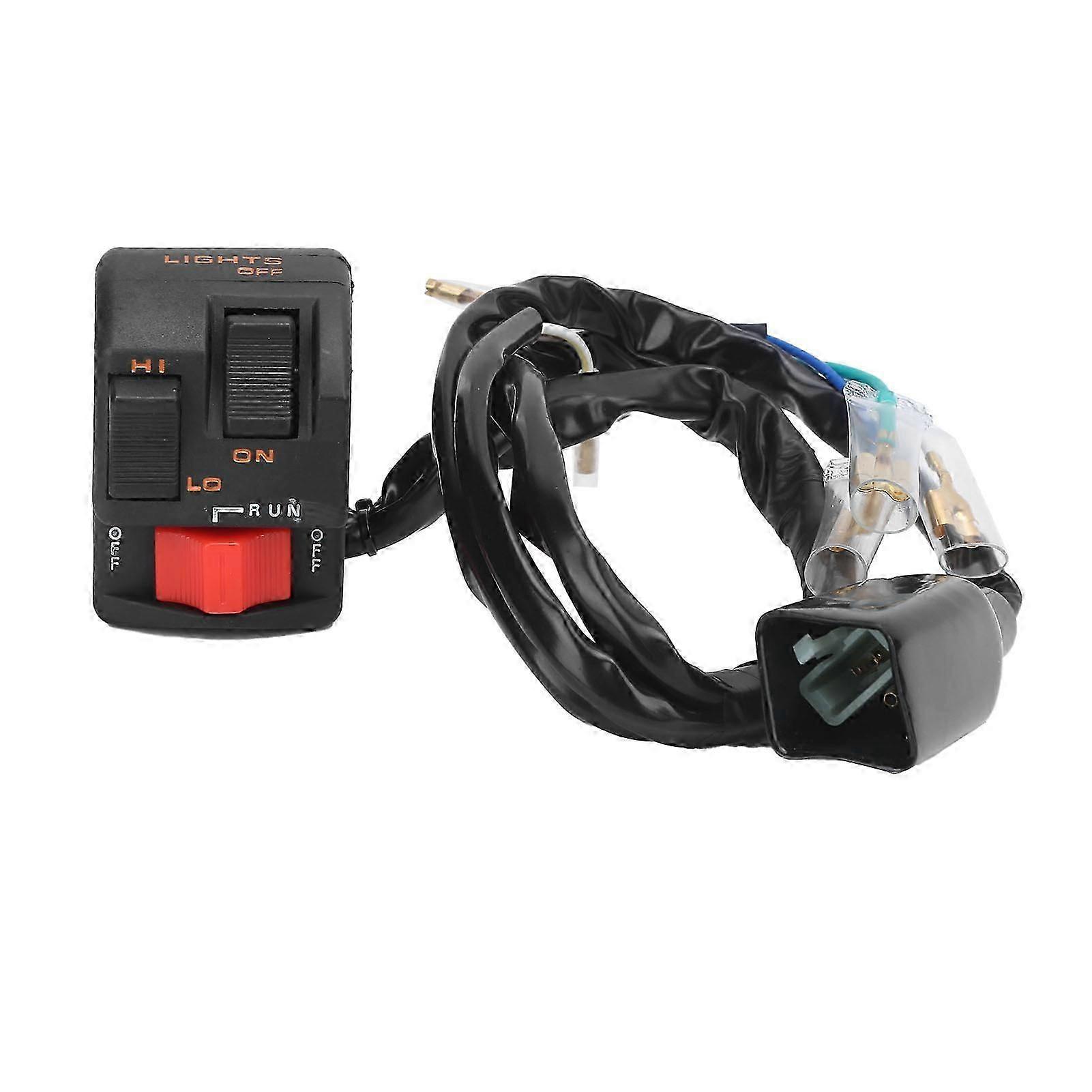 Handlebar Switch Kill/Light/Hi/Low/On/Off ABS Replacement for Honda ATC 350X 1986