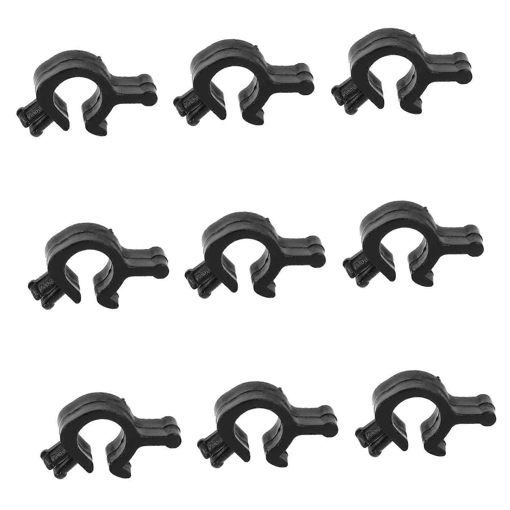 10pcs Hard Hat Headlamp Cable Clip Helmet Flashlight Wire Holder Buckle for Mining