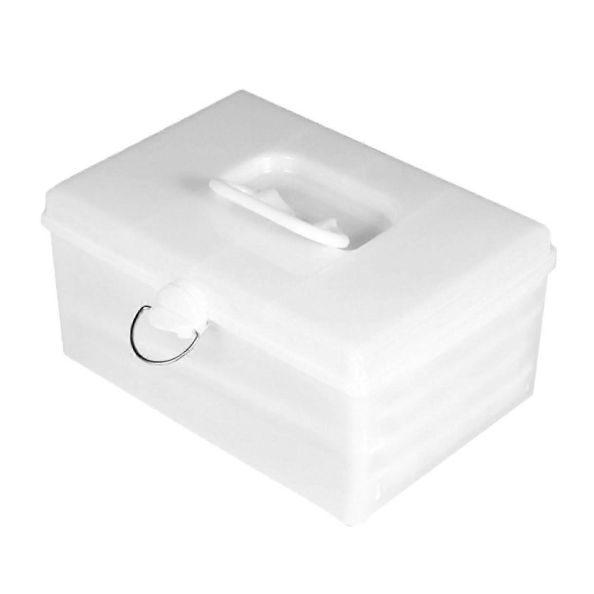 Mahjong Storage Case with Handle, Secure Tile Organizer, Large Capacity Plastic Carrying Box