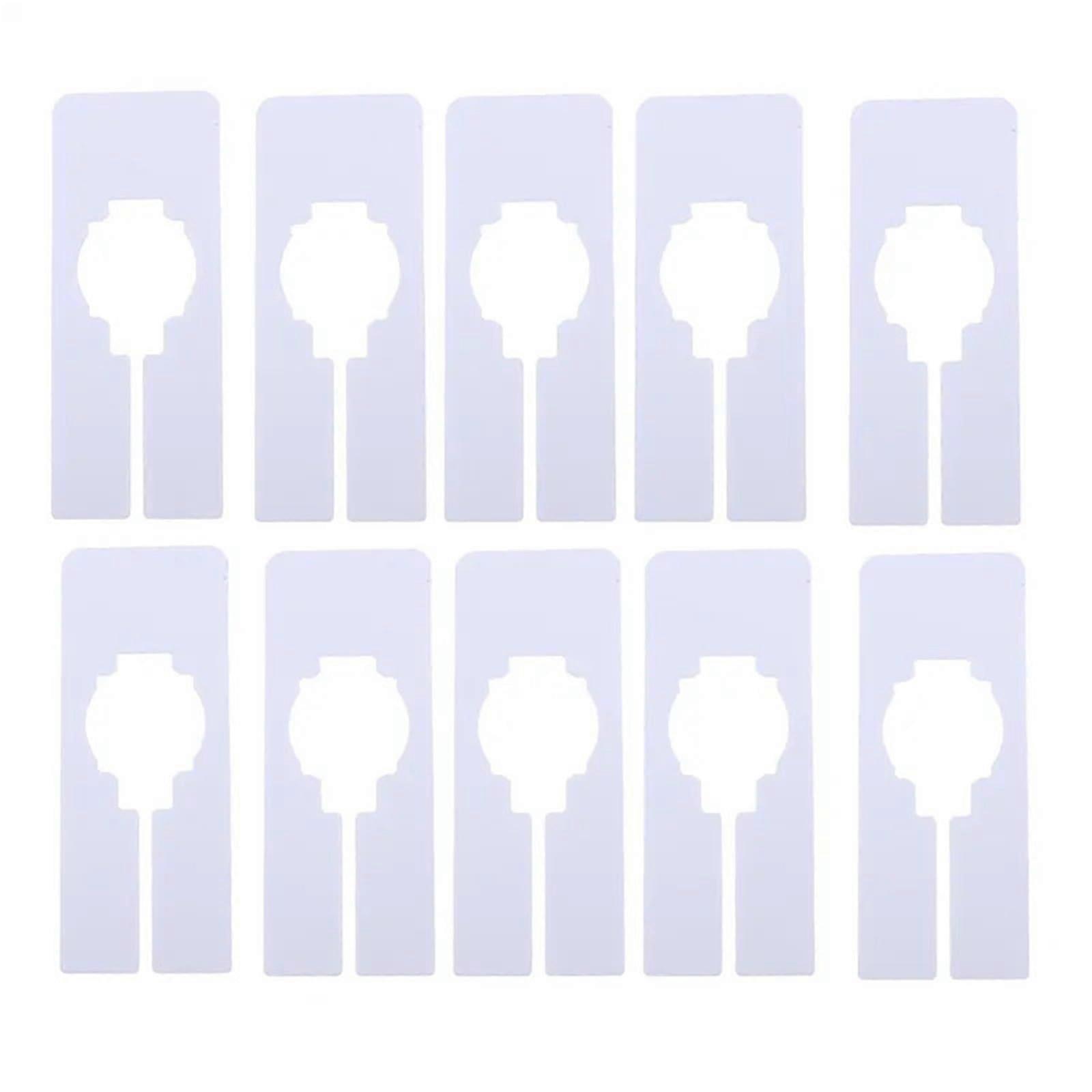 White Closet Size Dividers for Quick Clothing Rack Sorting with Writable Labels, 60 Pcs