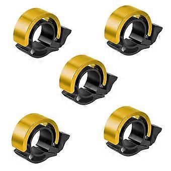 Campanello universale per bicicletta, super rumoroso, in oro, per mountain bike, con corno invisibile, accessori per attrezzatura da ciclismo (calibro 31,8)