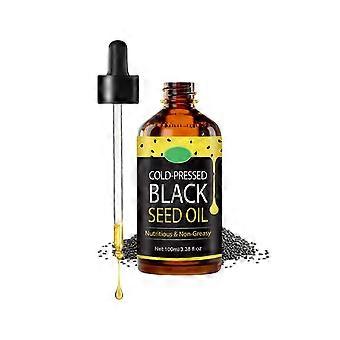 Black Seed Oil for Hair Treatment, Cold Pressed for Deep Hydration, Frizz Control and Shine
