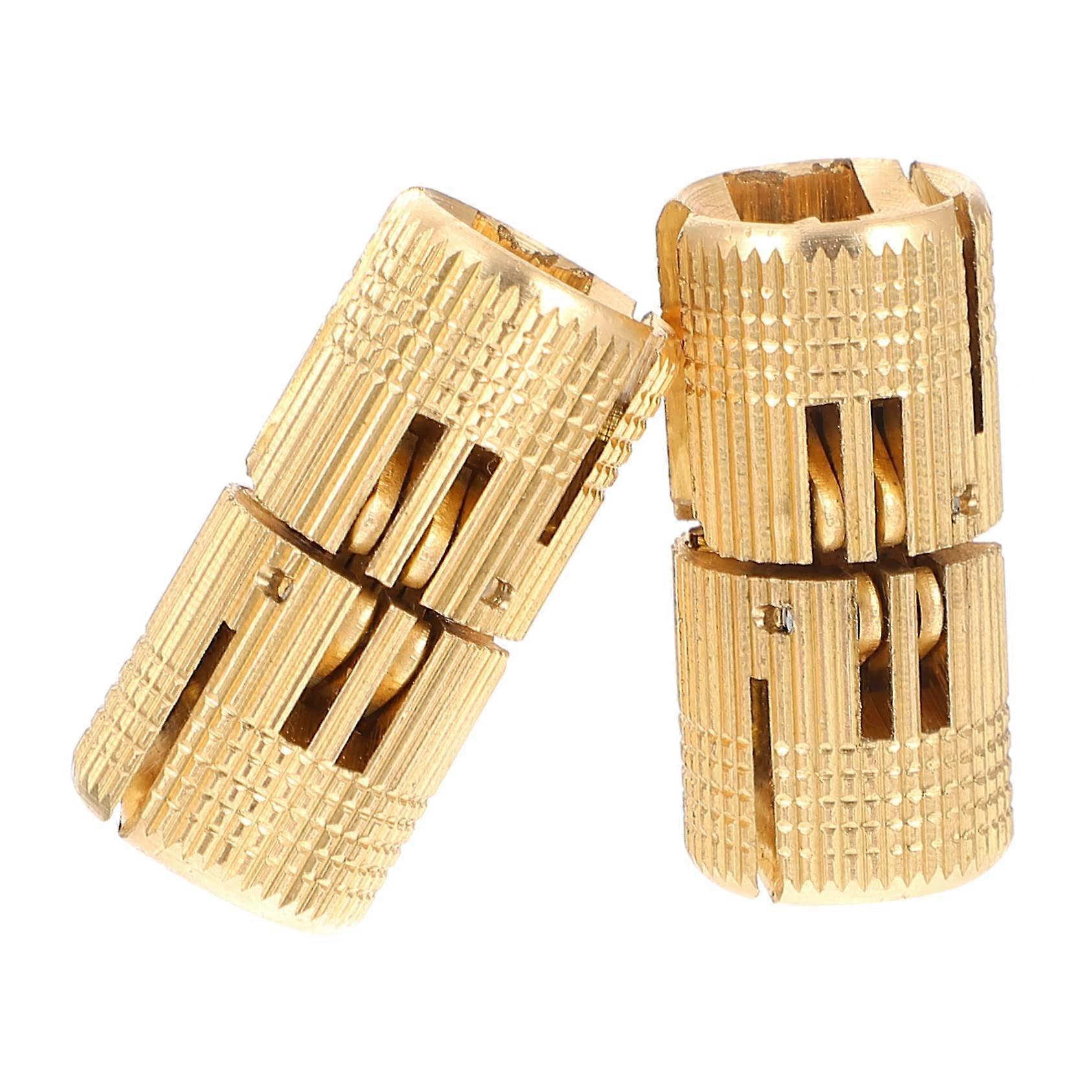 2pcs Copper Pivot Hinge Hidden Door Hinge Compact MultiAngle Rotation Silent Design for Cabinets