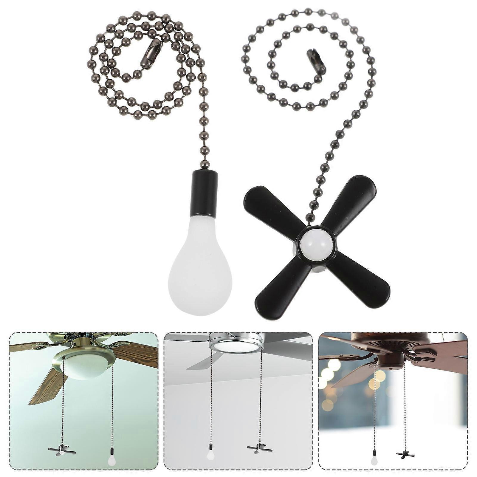 2 PCS Pull Chain Light Pull Chain Charm For Ceiling Light Ceiling Fan Lighting
