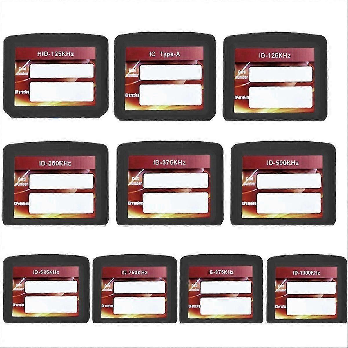 10 Frequency RFID NFC Smart Card Reader Writer Duplicator 125KHz 13.56MHz RFID Copier Key Replicator Programmer
