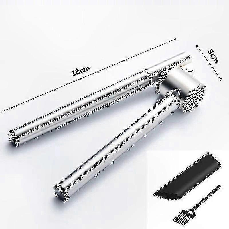 Kitchen Garlic Press with Comcompatible witht Grip Handle and Peeling Tool Set