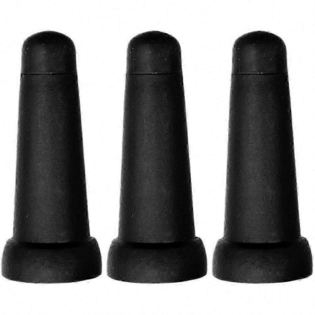 3-Pack Replaceable Rubber Umbrella Tip Covers for Sun and Rain Protection with Easy Setup