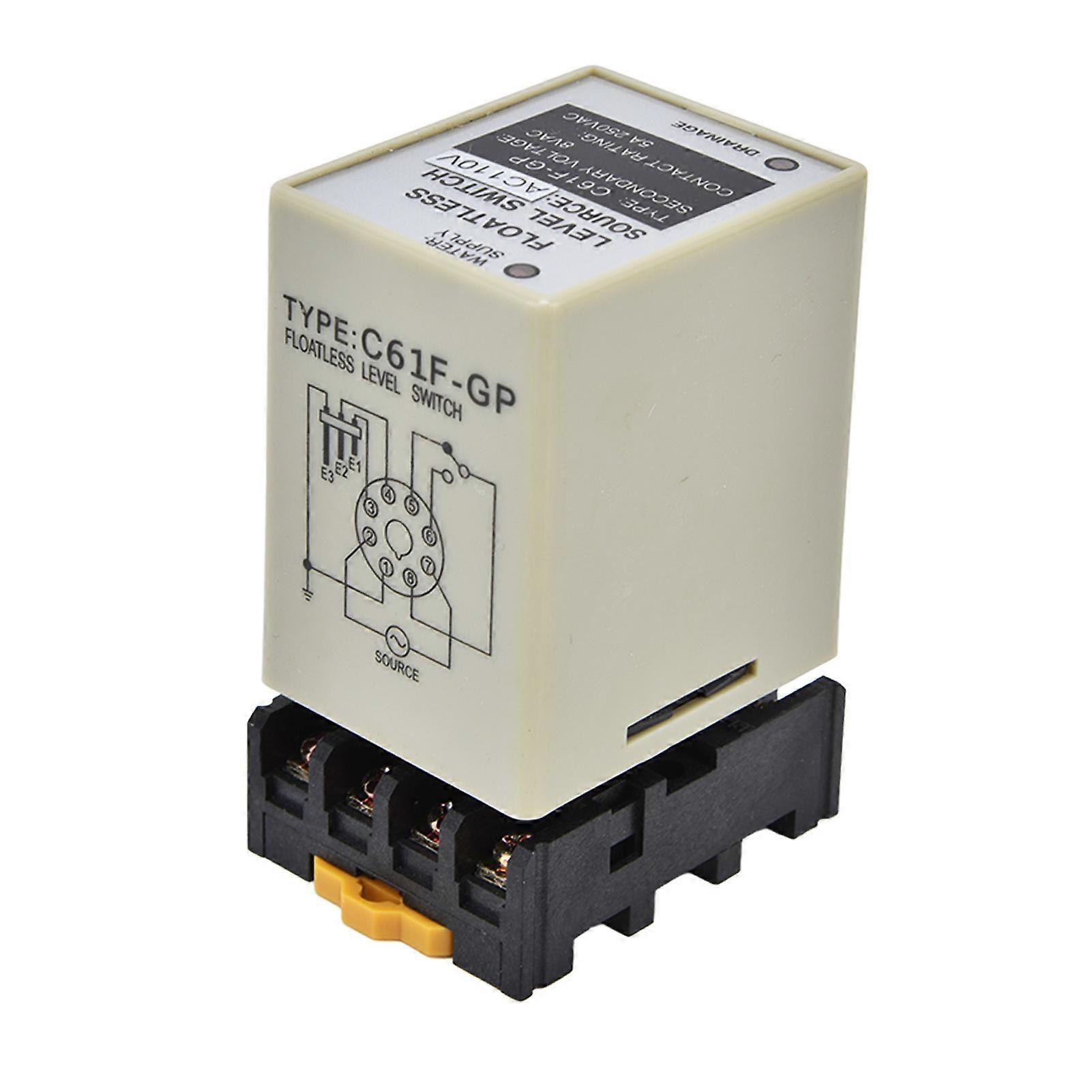 Floatless Level Relay Environmental Flame Retardant Shell High Accuracy C61FGP Water Level Controller