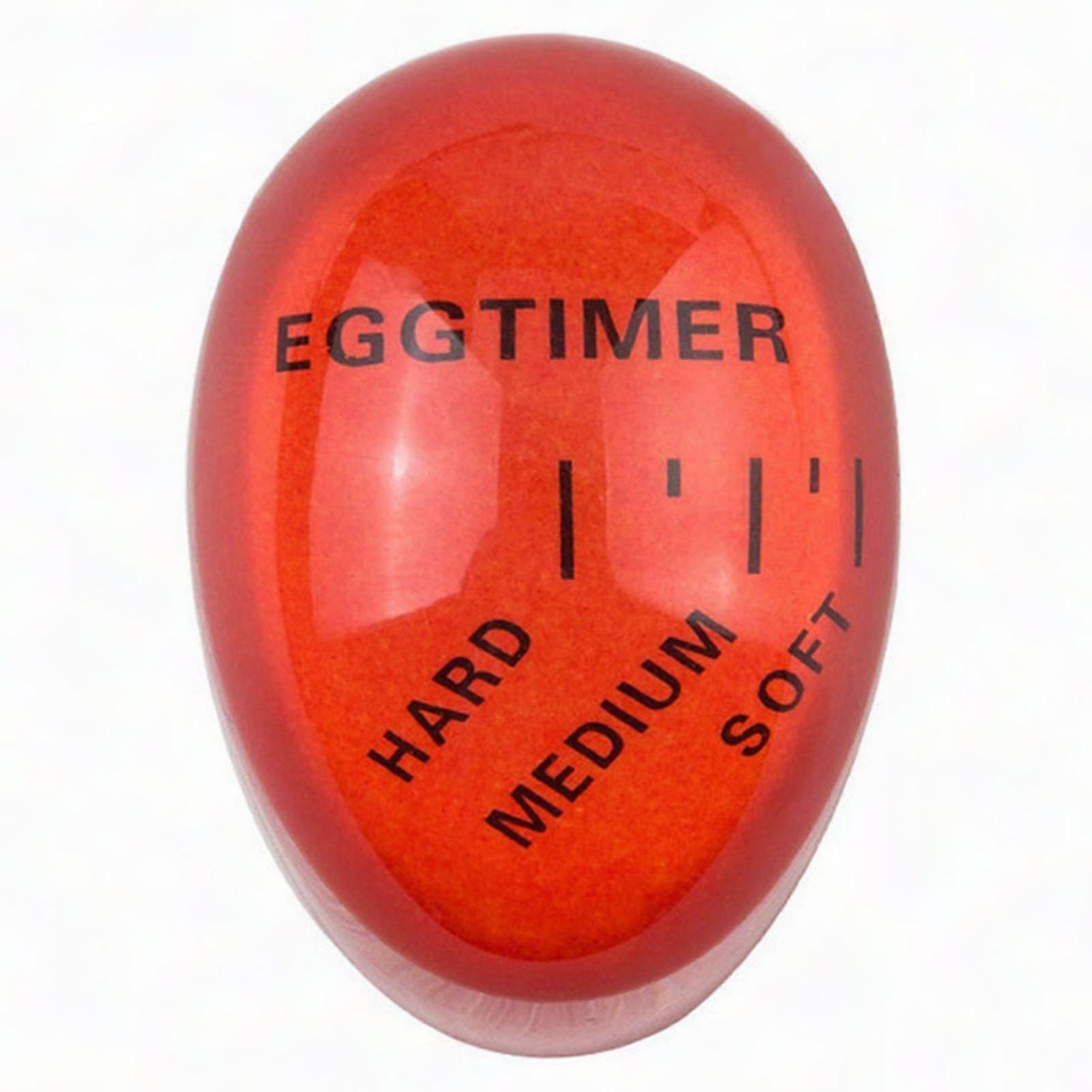 Egg Timer for Boiling Eggs - Color Changing Timer for Soft, Medium & Hard Boiled Eggs - Egg Thermometer