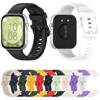 Kolorowy silikonowy pasek do zegarka sportowego z klamrą do zegarka Huawei Fit3