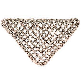 Rede triangular de 32x32x42 cm para lagartos, tapete para animais rastejantes, colchão de palha, cama suspensa para répteis