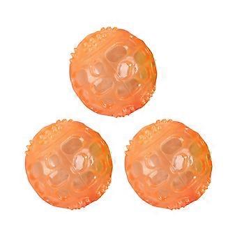 Colorful Dog Chew Toy Spiked Ball With Ergonomic Texture For Teeth Cleaning And High Elasticity Bounce Multicolor