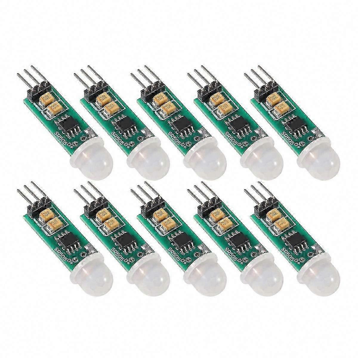 10pcs SR505 Adjustable IR Pyroelectric Infrared Mini PIR Module Motion Sensor Detector