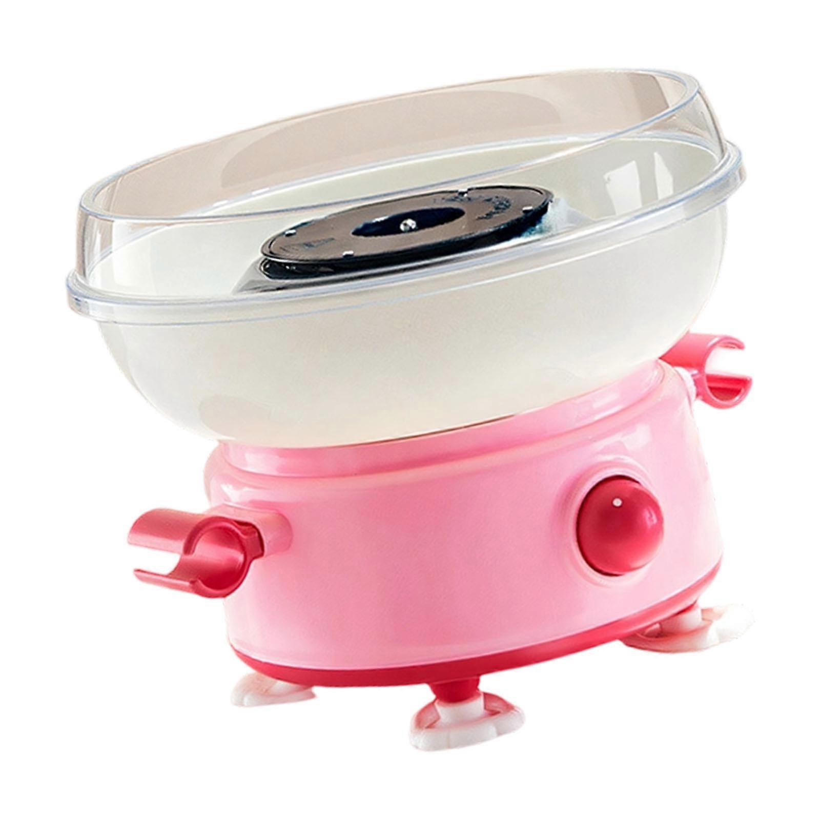 Miniature Cotton Candy Maker Machine Suitable For Family Bonding Children Fast Heating Cotton Candy Machine Replacement  pink