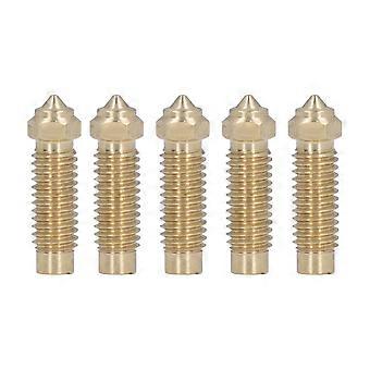 Hoge kwaliteit (5 stuks) 0,4 mm messing M6 mondstuk geschikt voor Neptune 4Plu...