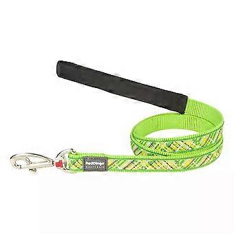 Dog/Puppy Lead - Flanno Lime Green - 1.2M / 4ft - 20mm Thickness