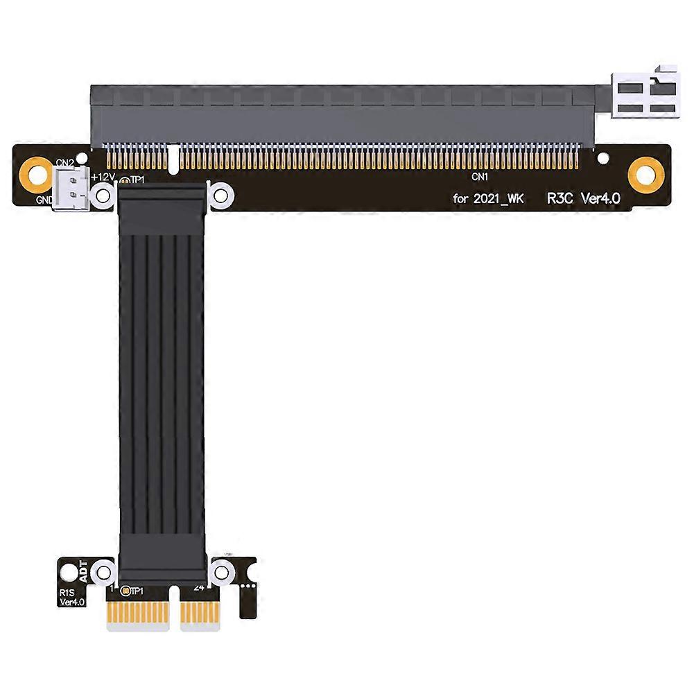 PCIe Riser Card PCI-E 4.0 X16 to X1 Graphics Card Extension Cable GPU WK Riser Adapter 35CM for AMD Nvidia Computer