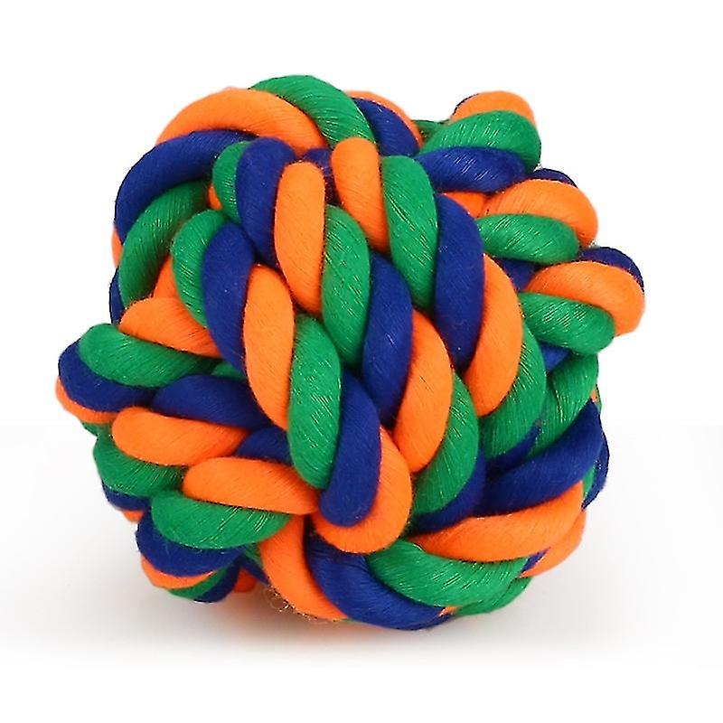 Dog Bite Resistant Pet Dog Chew Toys For Small Dogs Cleaning Teeth Puppy Dog Rope Knot Ball Toy Playing Animals Dogs Toys Pets