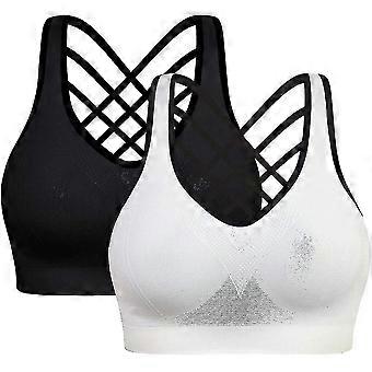 Padded Strappy Sports Bras For Women-activewear Tops For Yoga-YuJia