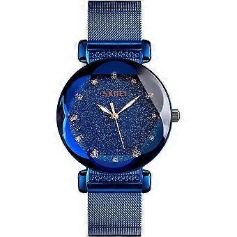 Lady Watches for Women Waterproof Casual Fashion Dress Japanese Quartz Movement Luminous Mesh Stainless Steel Wristwatch