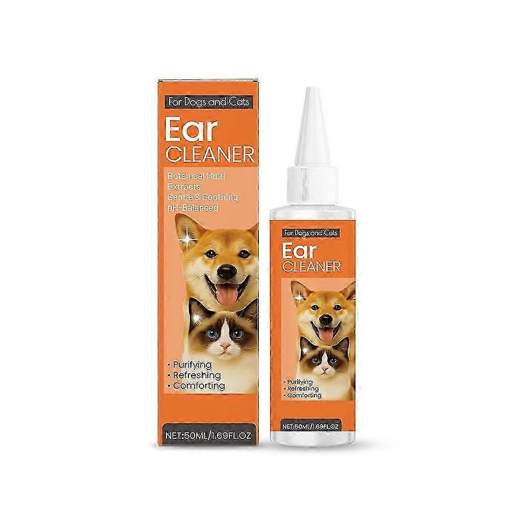 Dog Ear Cleaner Drops For Itching Mites Pet Ear Drops Solution 50Ml