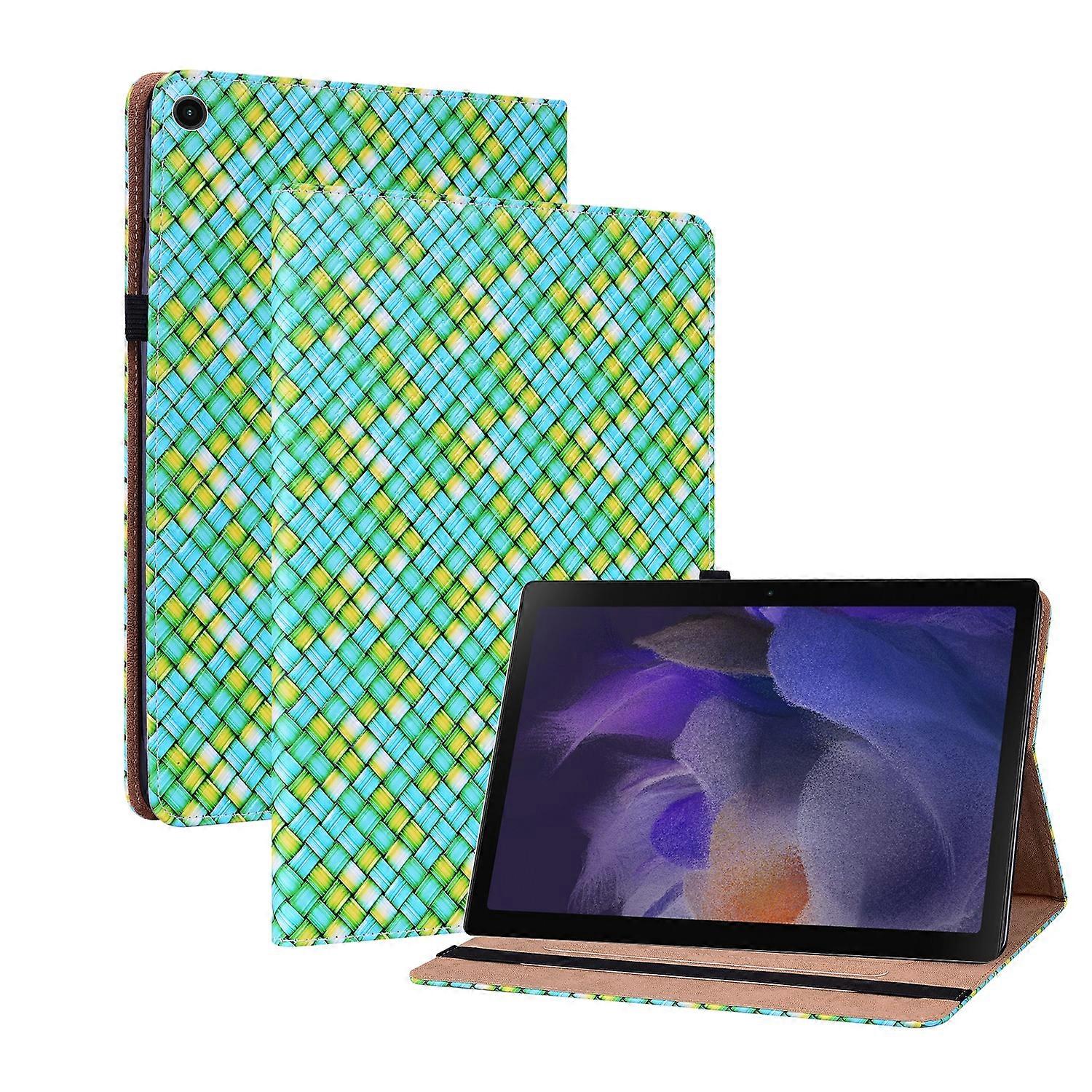 For Oppo Realme Pad 10.4 Green Faux Leather Case Tablet Bag Protective Cover