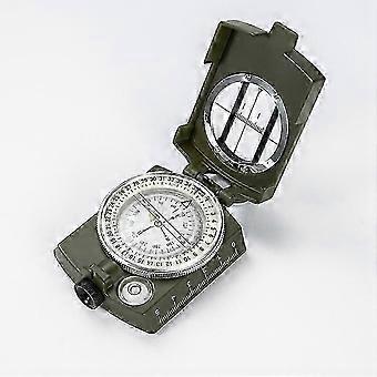 SNDO-K-4580 military compass with lensatic sight, waterproof and shakeproof with distance calculator, pouch for camping, hiking