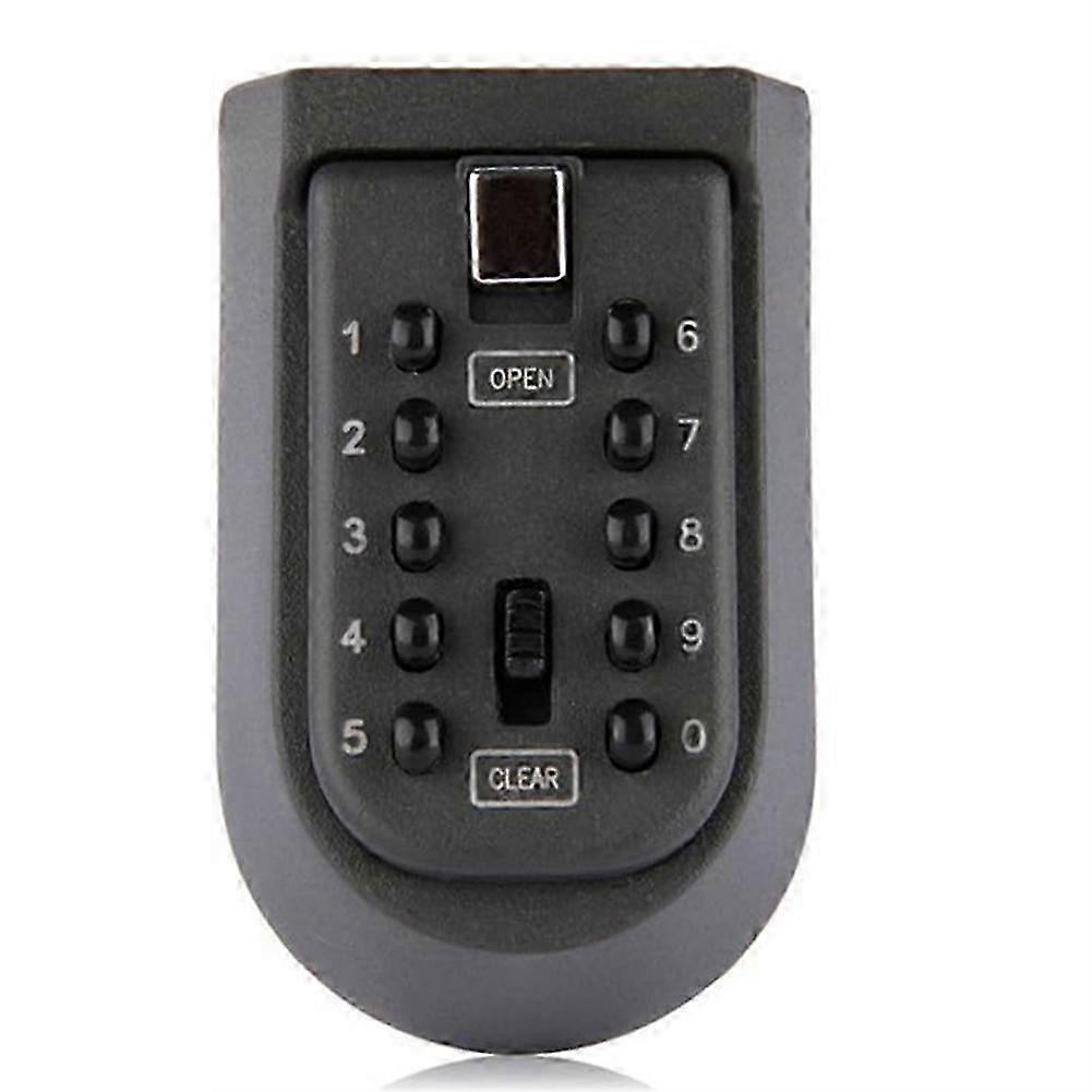 Indoor Outdoor Key Lock Box Wall Mounted Push Button Combination Key Safe Storage Security Lock Box