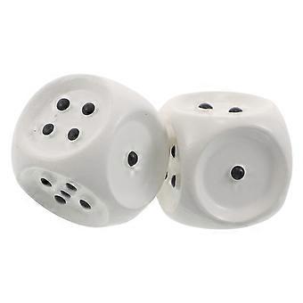 2 Stück Würfel mit erhabenen Punkten: 2 cm kleine Spielwürfel aus Kunststoff – Blinden- und Sehbehinderten-Würfelhilfe.