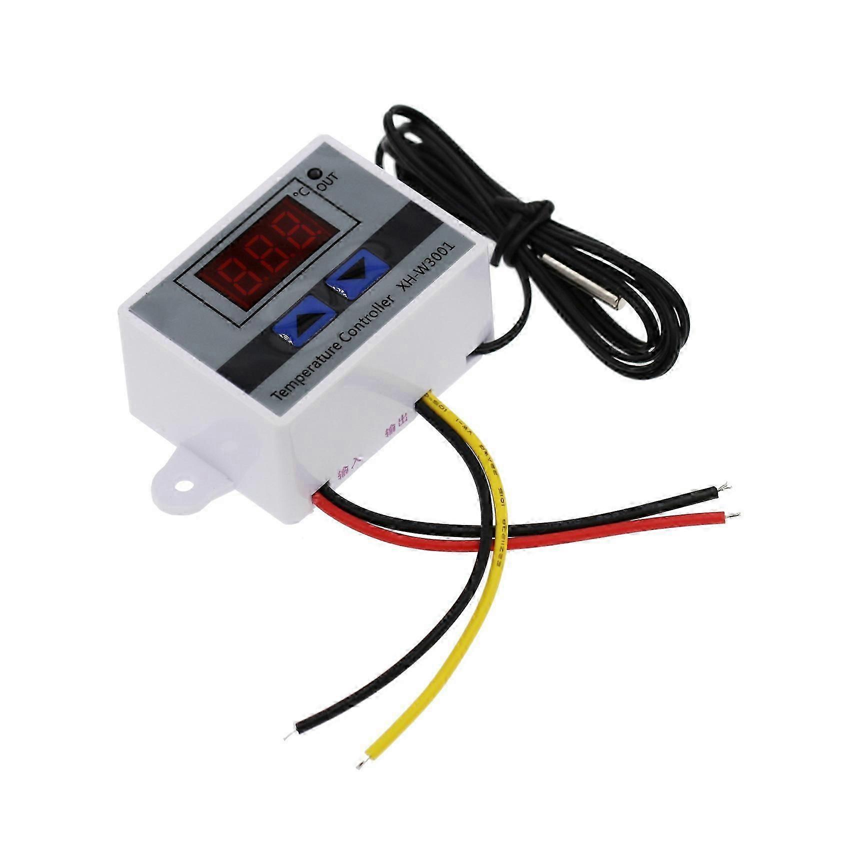 Digital Temperature Controller Display Thermostat Control Switch and Thermistor Sensors Temperature