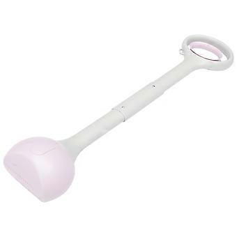 Pet Dog Pooper Scooper for Cleaning Use Long Handle Plastic Lavender
