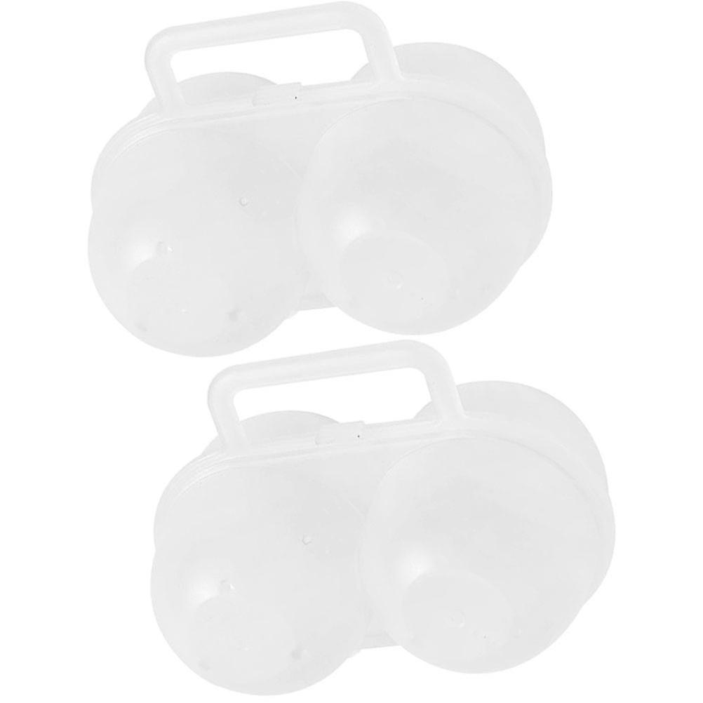 Portable Egg Boxes compatible with Storage Outdoor Egg Holders 2Pcs Shockproof