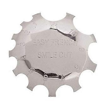 Roestvrijstalen French Nail Cutter voor het nauwkeurig knippen van de smile line, herbruikbaar gereedschap van salonkwaliteit.