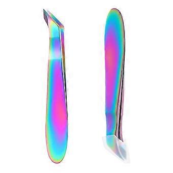 JJUNW 2 Pieces Mini Cuticle Cutter, Mini Cuticle Trimmer for Manicure and Pedicure, Stainless Steel Cuticle Nipper, Precise Pointed Tip Cuticle Clippe