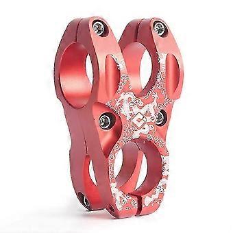 KINCJON ODI Mountainbike Vorbau 28,6 mm Vorderradgabel Lenker 31,8 mm Ultraleichtes Fahrrad Kurzer Vorbau 35 mm für XC Bike, Rot