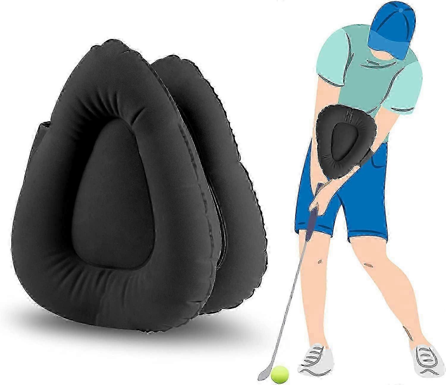 Golf Posture Correction Swing Triangular Inflatable Support Cushion Knee Pad Balance Exercise Aid