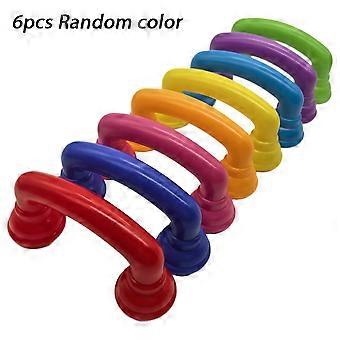 6pcs Toy Telephone Receiver Kids Pretend Play Random Color
