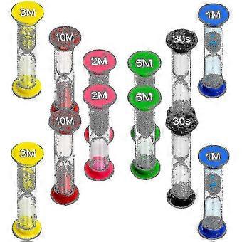 12pcs Plastic Hourglass Set, Dedicated To Games And Sports