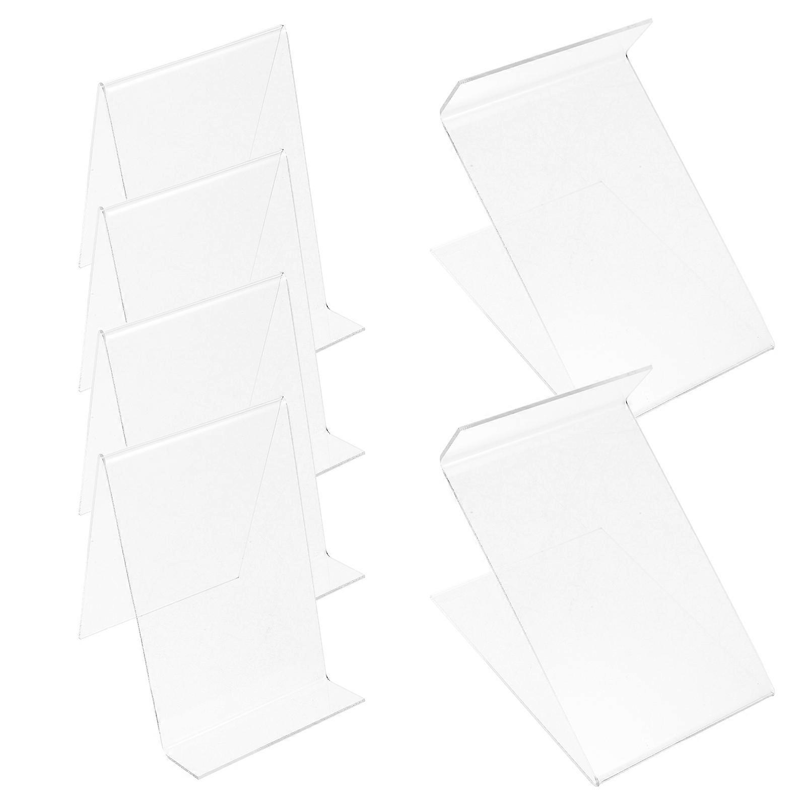 Transparent Acrylic Display Stand 6Pcs Multi Purpose Book Holder