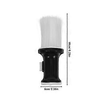 Escova de fibra capilar para barbear e limpeza, 1 unidade, preta, para salão de beleza.